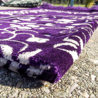 Tapis de Prière - Motif Jardin - Couleur Violet - Librairie Al Minhaj