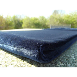 Tapis De Prière Velours Luxe Couleur Unie - BLEU MARINE - Librairie Al Minhaj