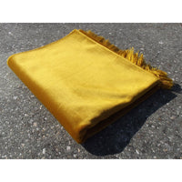 Tapis De Prière Velours Luxe Couleur Unie - JAUNE DORÉE - Librairie Al Minhaj