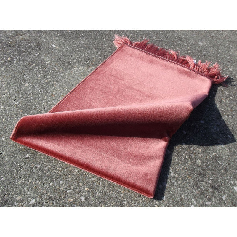Tapis De Prière Velours Luxe Couleur Unie - TERRACOTTA - Librairie Al Minhaj
