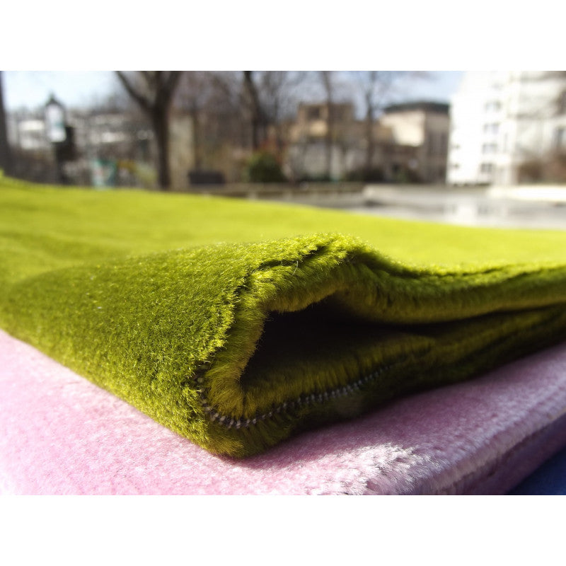 Tapis De Prière Velours Luxe Couleur Unie - VERT - Librairie Al Minhaj
