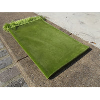 Tapis De Prière Velours Luxe Couleur Unie - VERT PASTEL - Librairie Al Minhaj