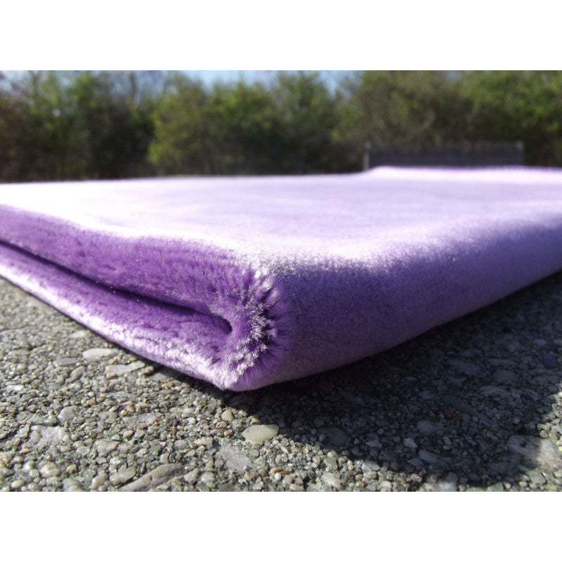 Tapis De Prière Velours Luxe Couleur Unie - VIOLET LAVANDE - Librairie Al Minhaj