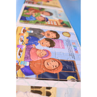 Livre puzzle magnétique éducatif sur les 5 piliers de l'Islam par Sana Kids, avec cinq puzzles magnétiques pour apprendre en s'amusant.