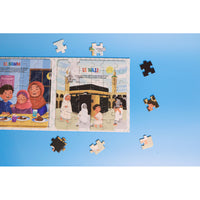 Livre puzzle magnétique éducatif Sana Kids sur les 5 piliers de l'Islam, avec 5 puzzles magnétiques pour apprendre en s'amusant.