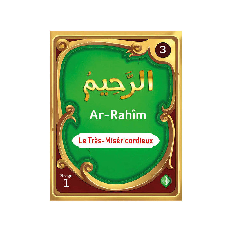 Livre enfant SanaKids Les 99 Noms d’Allah pour aller au Paradis, couverture avec titre et illustrations colorées.