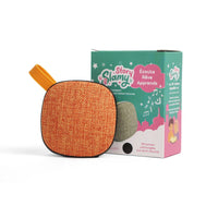 Jeu électronique SlamyStory conteuse audio éducative islamique pour enfants, modèle soleil d'orient orange, avec boutons colorés.