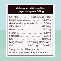 Porridge traditionnel bio Talbina Mufeed aux dattes et coco, orge précuite, pour un petit-déjeuner sain, 335 g