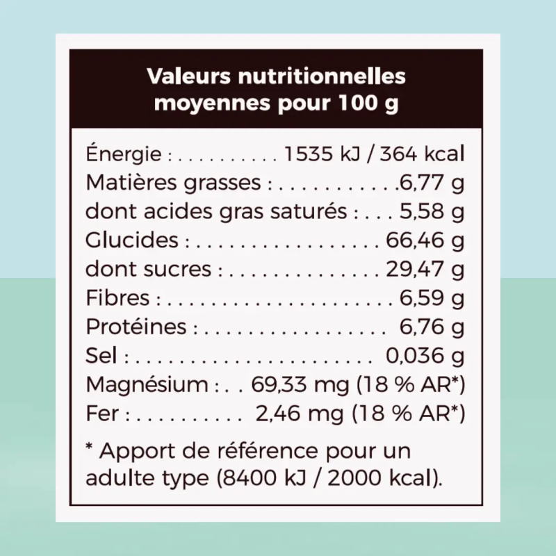 Porridge traditionnel bio Talbina Mufeed aux dattes et coco, orge précuite, pour un petit-déjeuner sain, 335 g