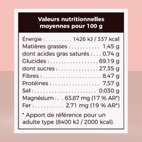 Porridge bio Talbina Pomme Cannelle Mufeed dans un bol, prêt à être dégusté, avec morceaux de pomme et cannelle, alimentation saine.