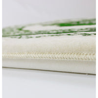 Tapis de prière vert en microfibre avec mémoire de forme, confort orthopédique, très grande épaisseur, par Sana Edition