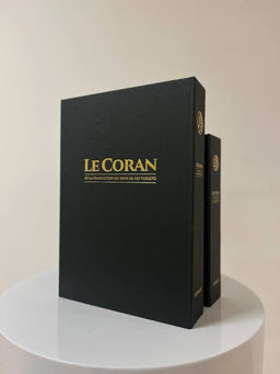 Coran Tawbah en français et arabe, coffret grand format avec couverture illustrée, édition Tawbah, livre religieux.