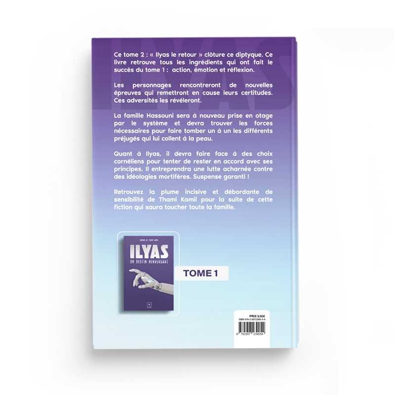 Livre Thami Kamil Ilyas Tome 2 : Le Retour avec couverture illustrée et titre visible.