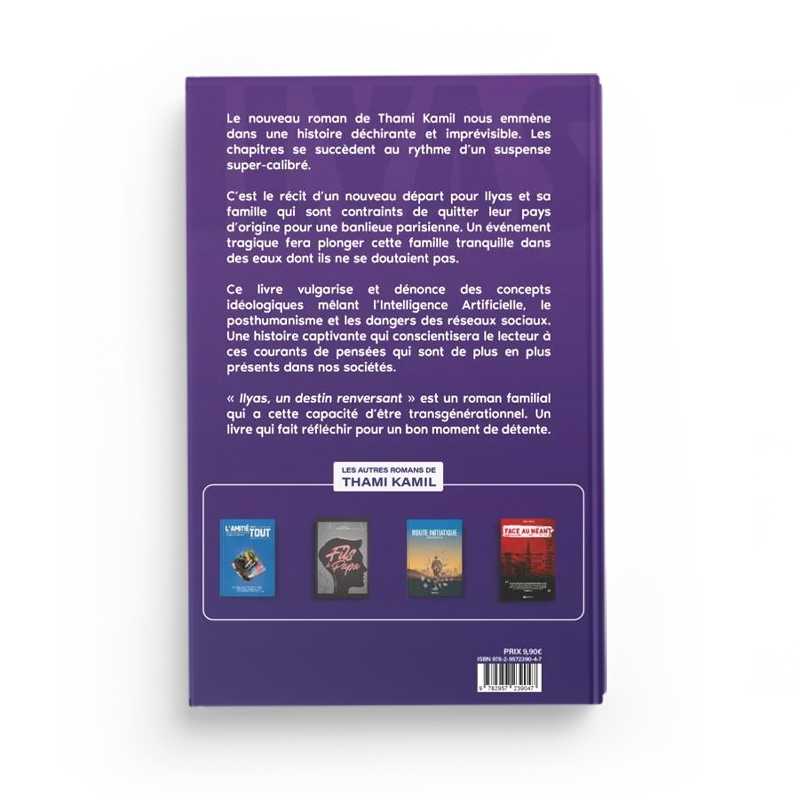 Livre Ilyas : Un Destin Renversant de Thami Kamil, couverture avec titre et illustration, en version standard.